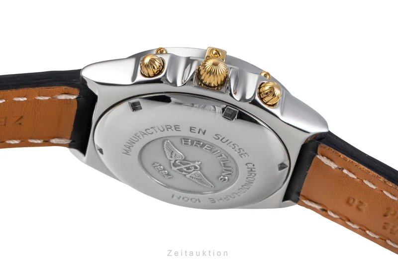 Breitling Chronomat chronograph gilt / steel automatic men's watch B13050.1 [2505379]