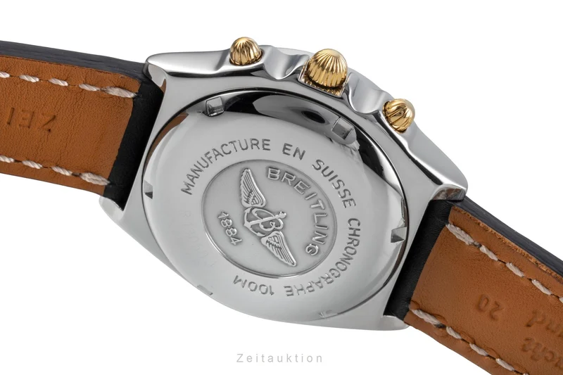Breitling Chronomat chronograph gilt / steel automatic men's watch B13050.1 [2505379]