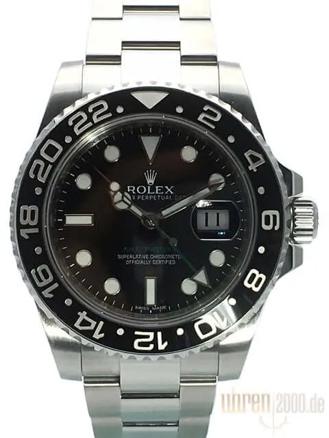 Rolex GMT-Master II Edelstahl 116710LN gebraucht aus 2011 LC100