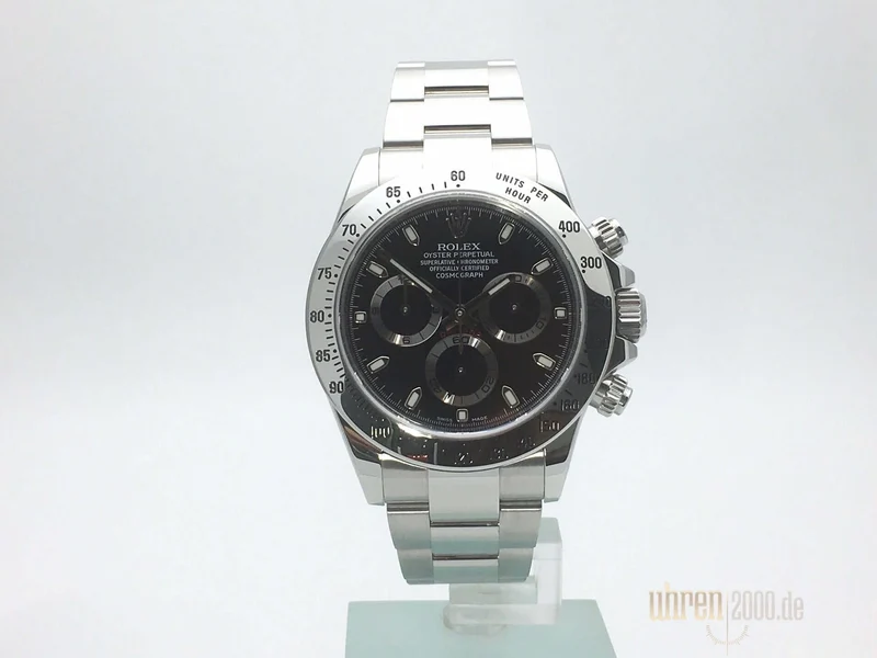 Rolex Daytona Edelstahl 116520 Schwarz gebraucht aus 2015