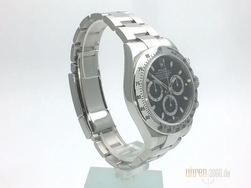 Rolex Daytona Edelstahl 116520 Schwarz gebraucht aus 2015