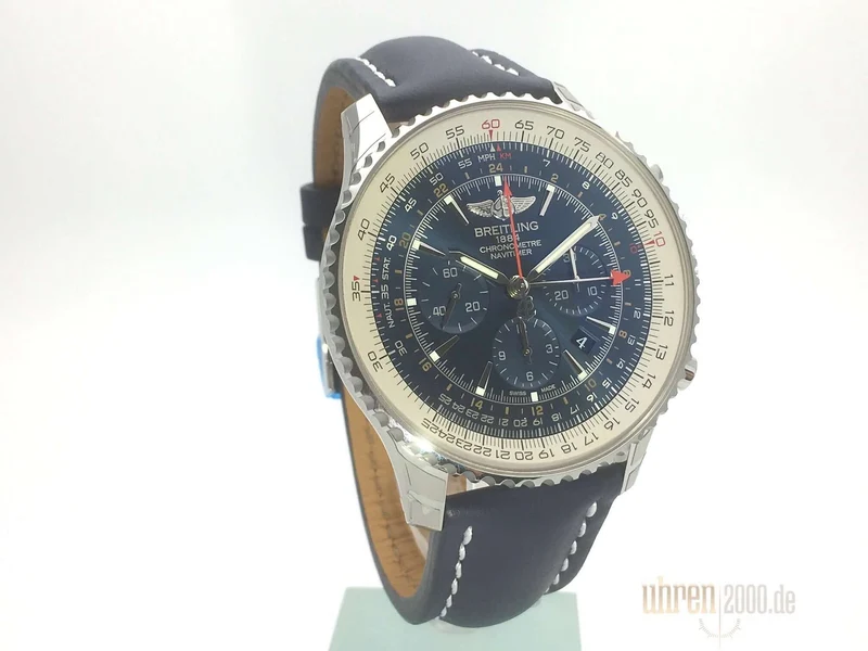 Breitling Navitimer GMT Aurora Blue Limited Edition Ref. AB04411A.C937.101X.A20BA.1