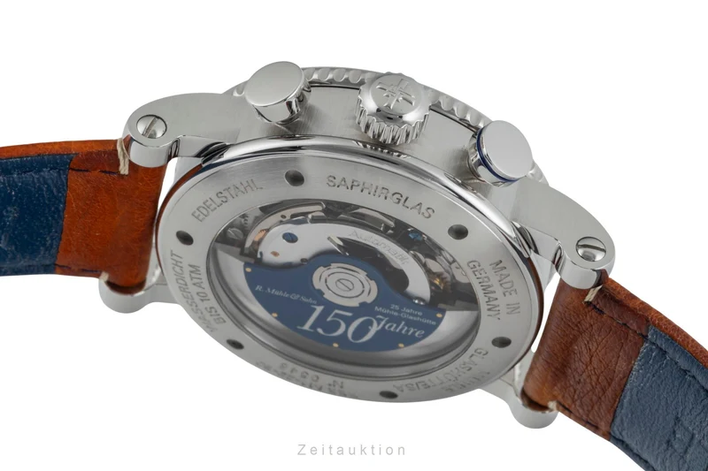 Mühle Teutonia I chronograph steel automatic men's watch M1-29-65-200LB [2506092]