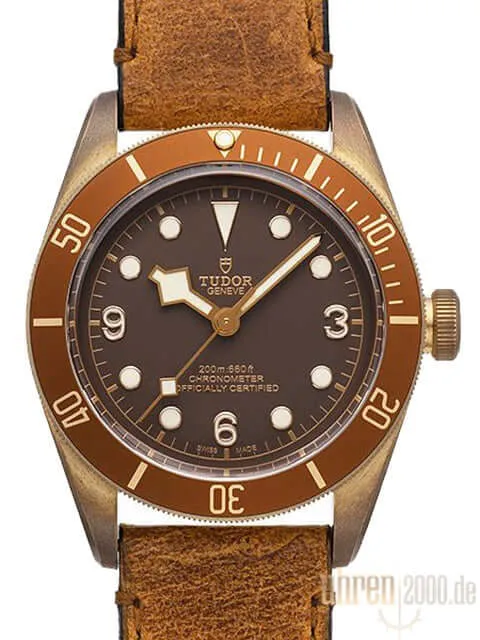 Tudor Heritage Black Bay Bronze 79250BM Leder