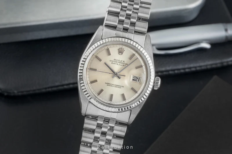 Rolex Datejust steel / white gold automatic men's watch 1601 Vintage [2505767]