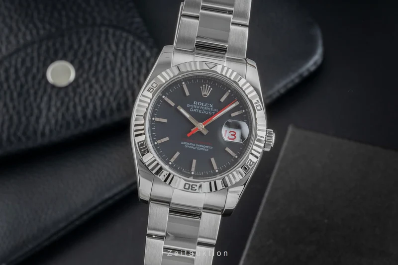 Rolex Datejust Turn-O-Graph steel / white gold automatic men's watch 116264 [2506264]
