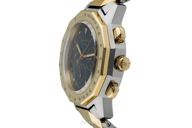 Glashütte Sport chronograph steel / gold automatic men's watch 1-10-66-12-11-04 [2502736]