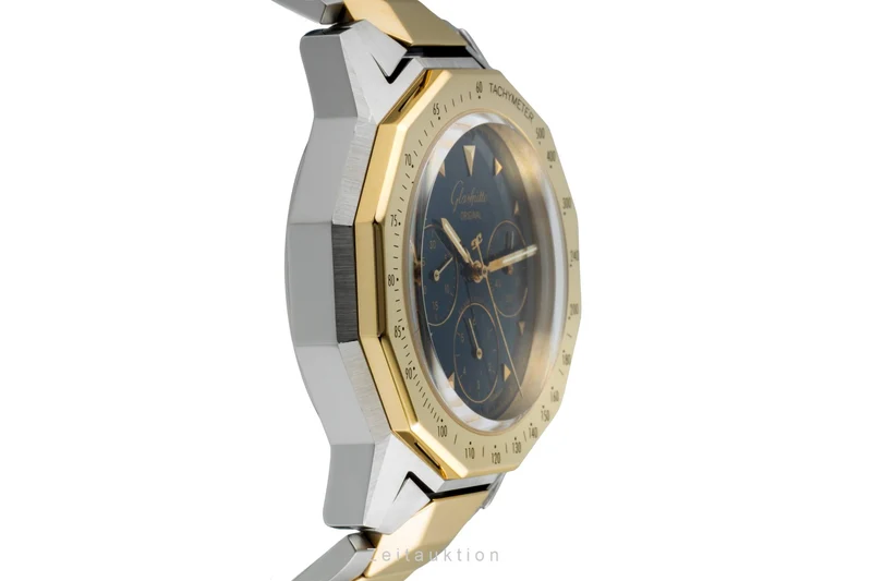 Glashütte Sport chronograph steel / gold automatic men's watch 1-10-66-12-11-04 [2502736]