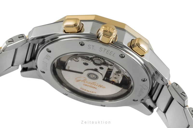Glashütte Sport chronograph steel / gold automatic men's watch 1-10-66-12-11-04 [2502736]
