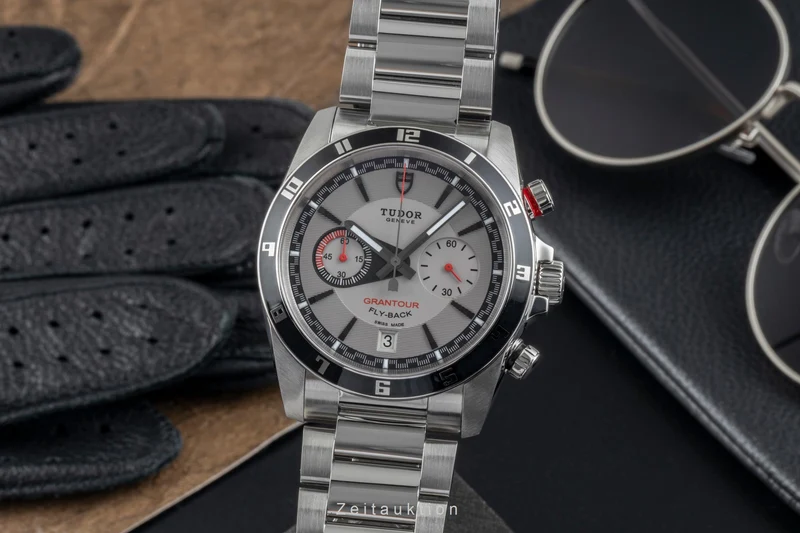 Tudor Grantour chronograph steel automatic men's watch 20550 [2505930]