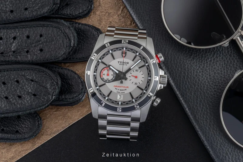 Tudor Grantour chronograph steel automatic men's watch 20550 [2505930]
