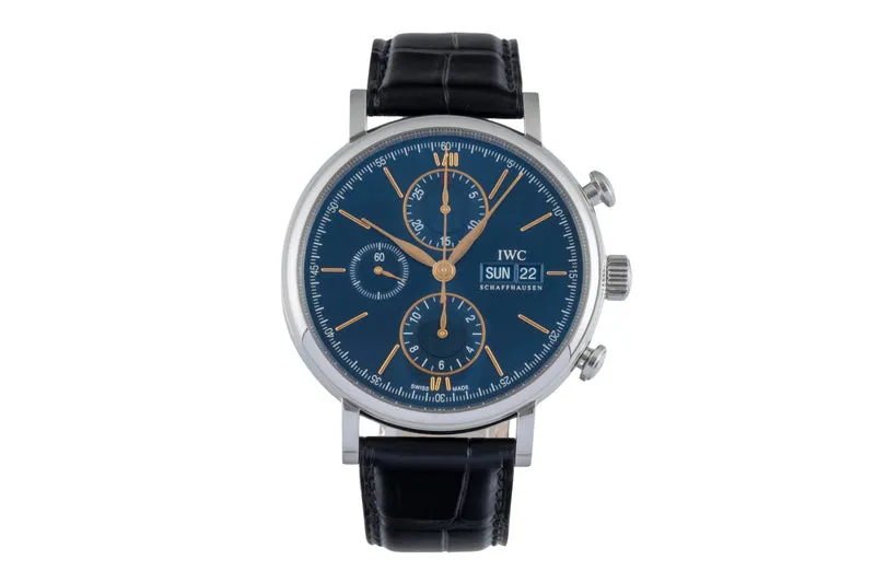 IWC Portofino chronograph steel automatic men's watch IW391036 [2505801]
