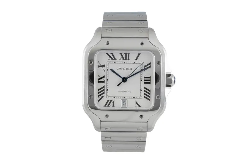 Cartier Santos steel automatic men's watch WSSA0009 LP: 8850EUR [2505651]