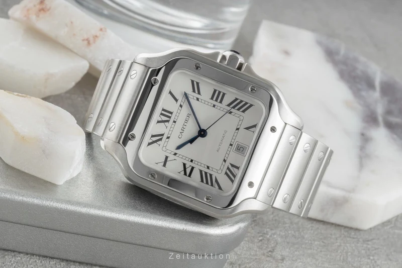 Cartier Santos steel automatic men's watch WSSA0009 LP: 8850EUR [2505651]