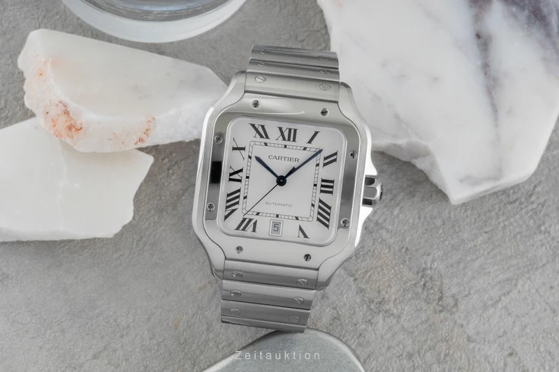 Cartier Santos steel automatic men's watch WSSA0009 LP: 8850EUR [2505651]