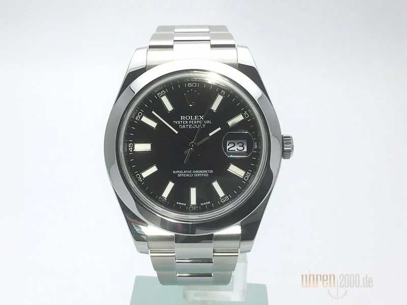 Rolex Datejust II 41 Edelstahl 116300 Schwarz aus 2013