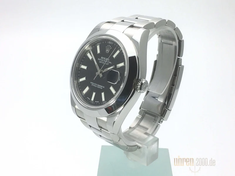 Rolex Datejust II 41 Edelstahl 116300 Schwarz aus 2013