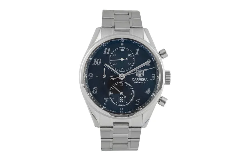 Tag Heuer Carrera chronograph steel automatic men's watch CAS2110.BA0730 [2505151]