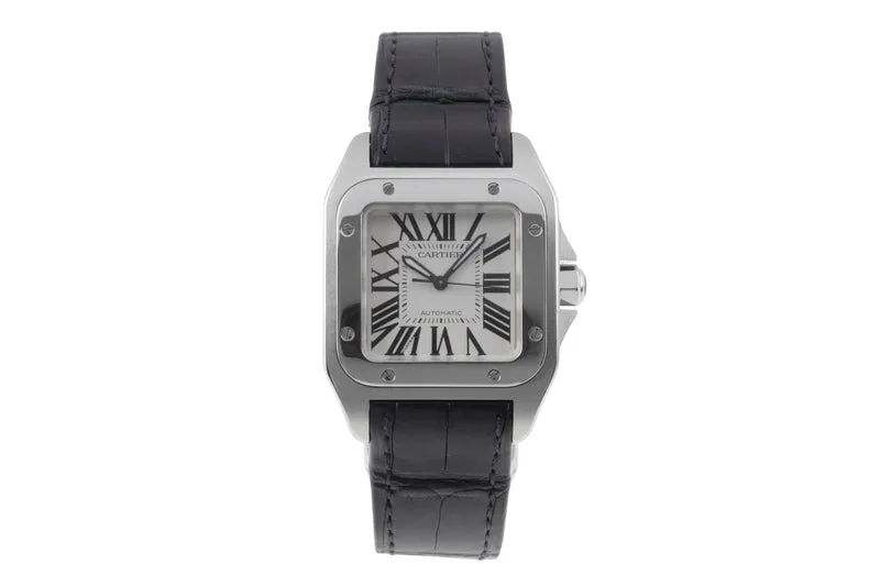 Cartier Santos 100 steel automatic men's watch W20106X8 [2505643]