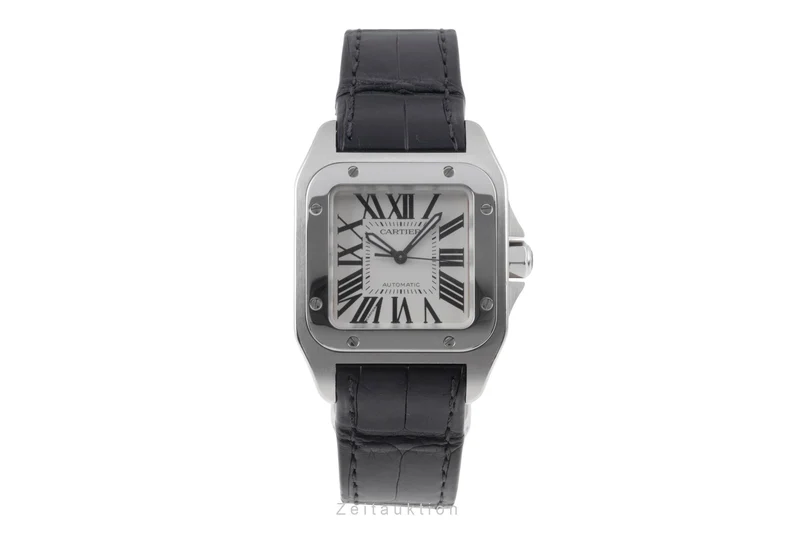 Cartier Santos 100 steel automatic men's watch W20106X8 [2505643]