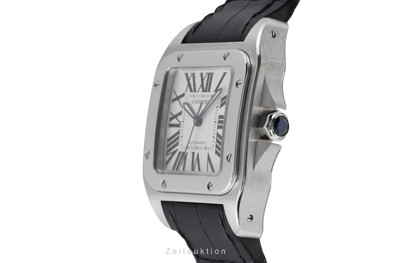 Cartier Santos 100 steel automatic men's watch W20106X8 [2505643]