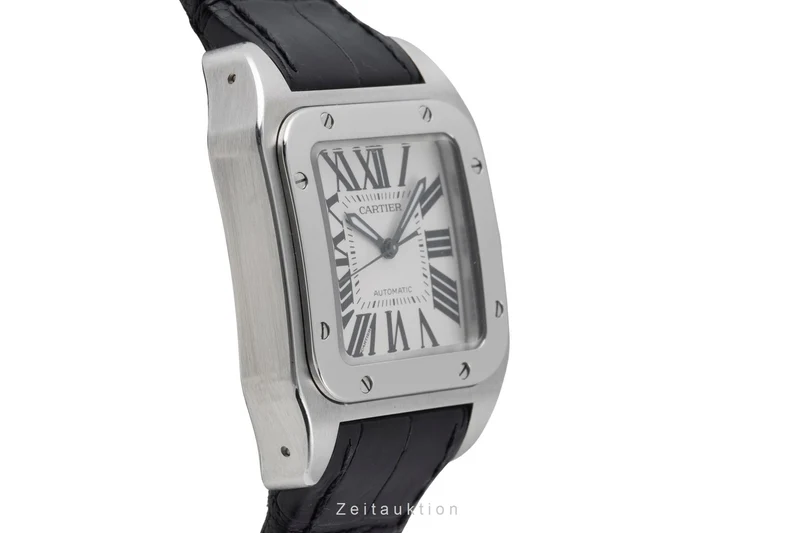 Cartier Santos 100 steel automatic men's watch W20106X8 [2505643]