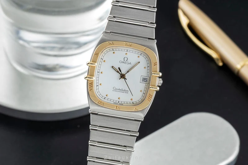 Omega Constellation steel / gold quartz men's watch 398.0877 [2504337]