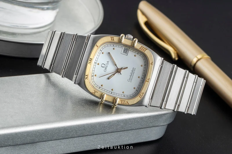 Omega Constellation steel / gold quartz men's watch 398.0877 [2504337]