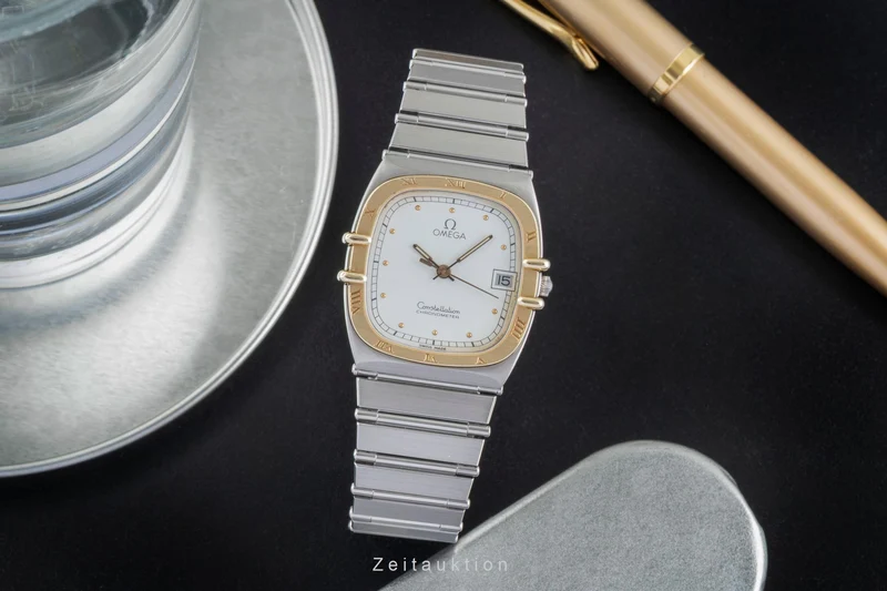 Omega Constellation steel / gold quartz men's watch 398.0877 [2504337]