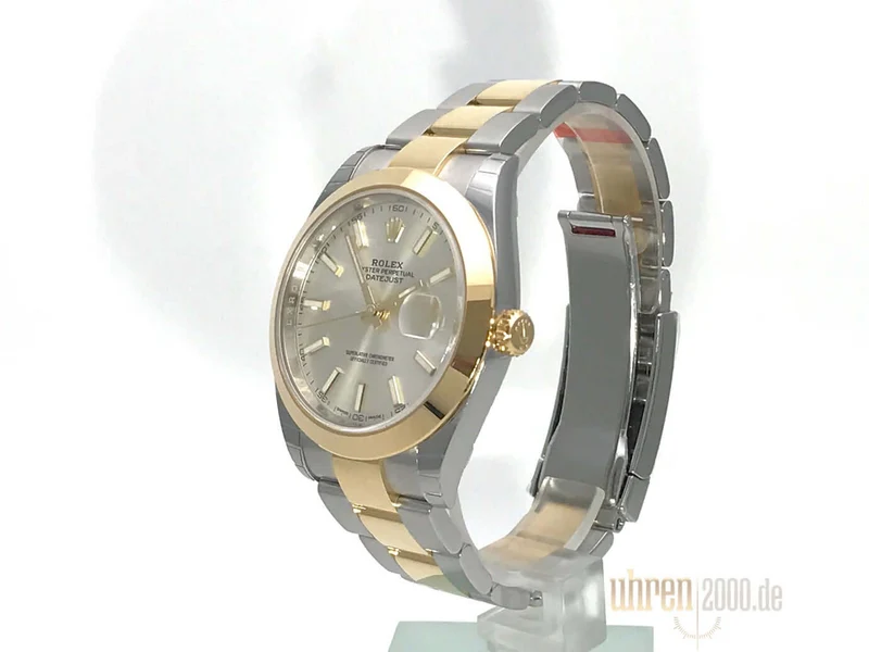 Rolex Datejust 41 Edelstahl Gelbgold 126303 Silber Index