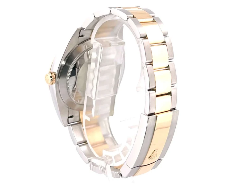 Rolex Datejust 41 Edelstahl Gelbgold 126303 Schwarz Index
