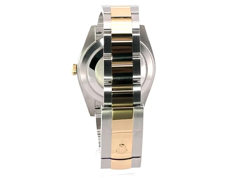 Rolex Datejust 41 Edelstahl Gelbgold 126303 Schwarz Index