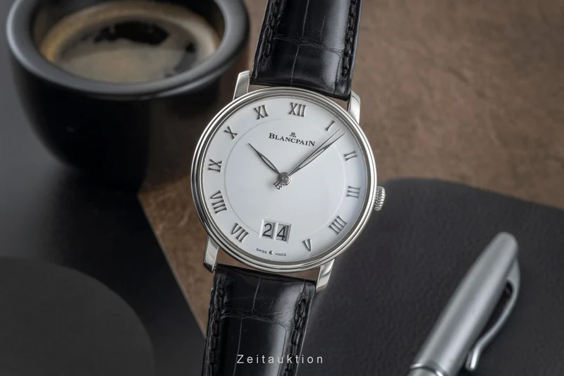 Blancpain Villeret steel automatic men's watch 6669-1127-55B LP: 13450EUR [2505786]