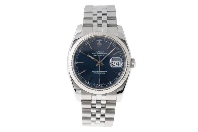Rolex Datejust steel / white gold automatic men's watch 116234 [2506063]