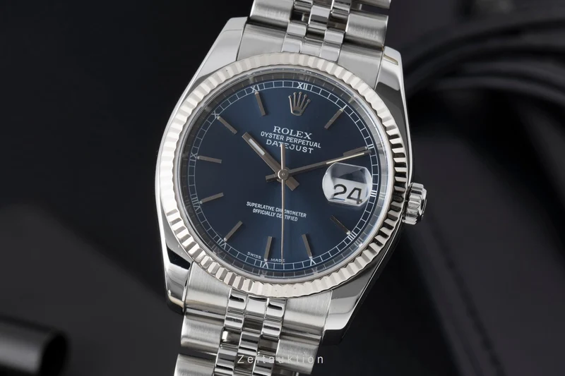 Rolex Datejust steel / white gold automatic men's watch 116234 [2506063]