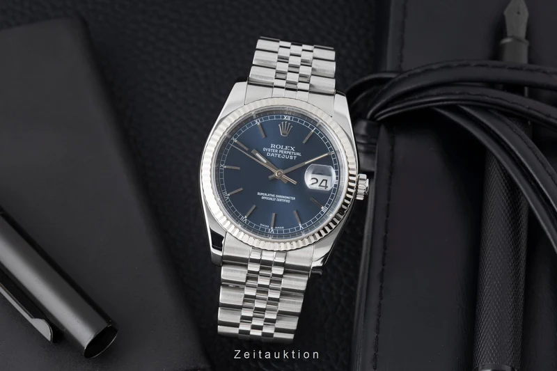 Rolex Datejust steel / white gold automatic men's watch 116234 [2506063]