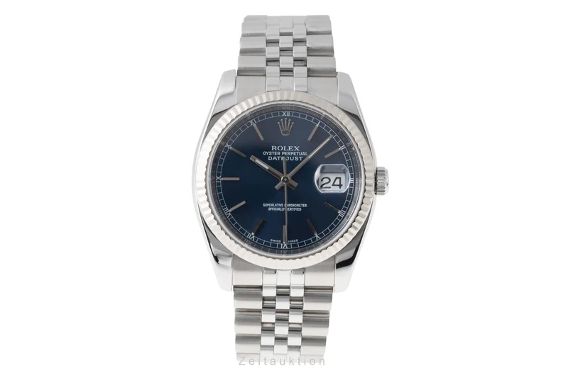 Rolex Datejust steel / white gold automatic men's watch 116234 [2506063]