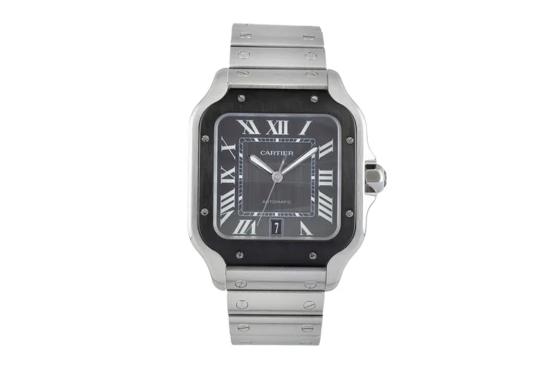 Cartier Santos steel automatic men's watch WSSA0037 LP: 8650EUR [2506103]