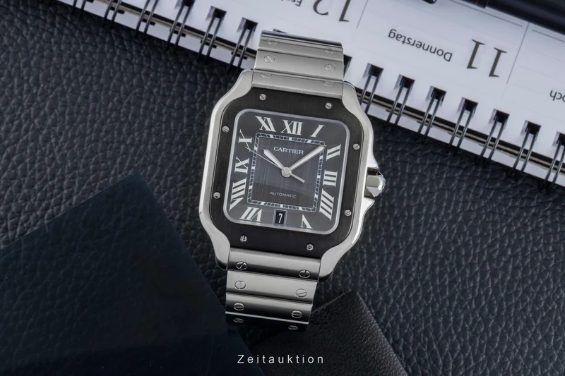 Cartier Santos steel automatic men's watch WSSA0037 LP: 8650EUR [2506103]