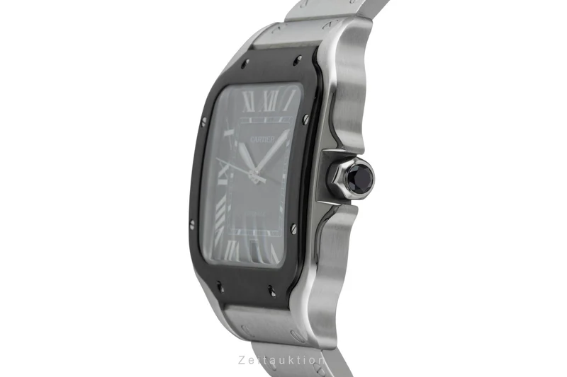 Cartier Santos steel automatic men's watch WSSA0037 LP: 8650EUR [2506103]