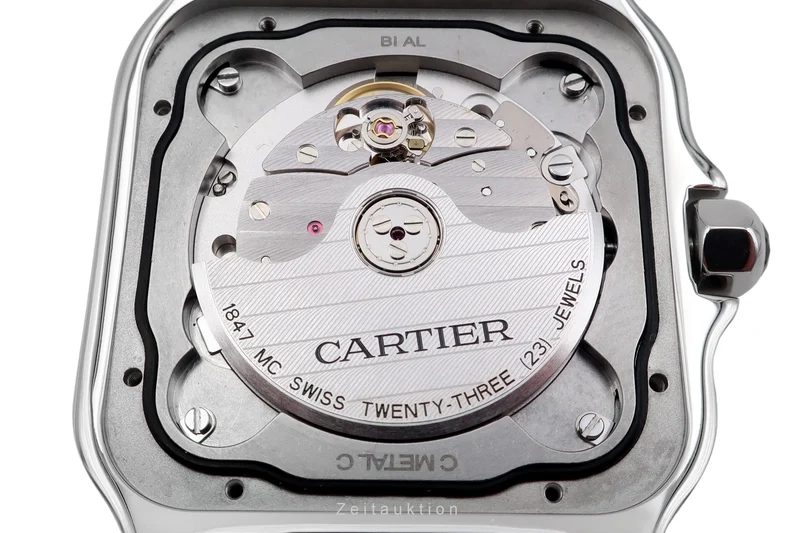 Cartier Santos steel automatic men's watch WSSA0037 LP: 8650EUR [2506103]