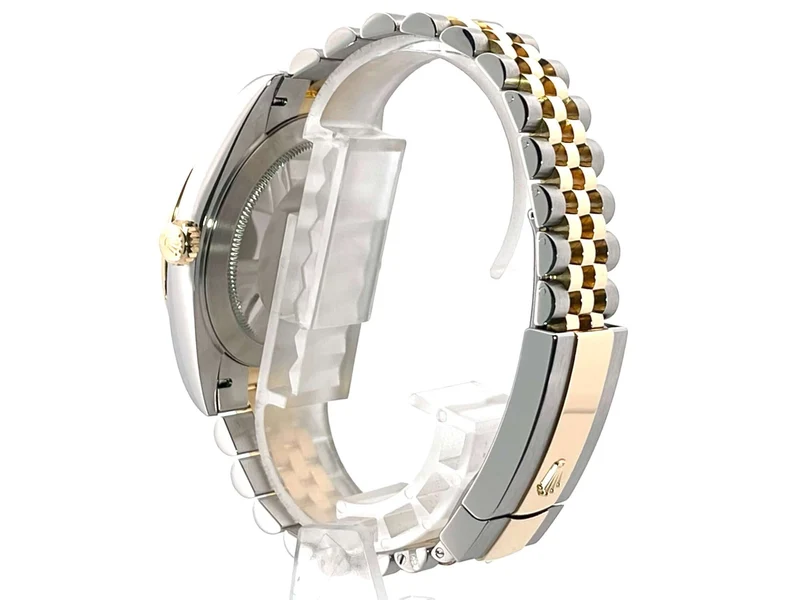 Rolex Datejust 41 Edelstahl Gelbgold 126333 Schwarz Jubile-Band
