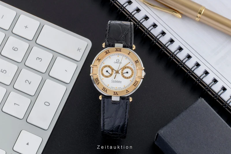 Omega Constellation steel / gold quartz unisex 198.0145 Vintage [2505440]