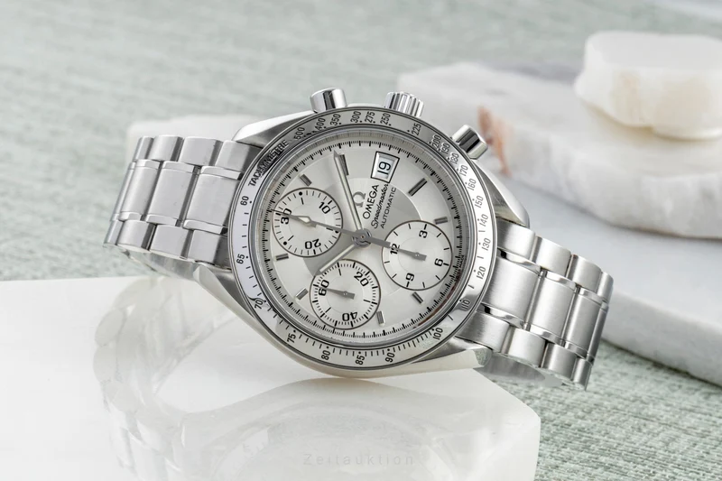 Omega Speedmaster chronograph steel automatic men's watch 175.0083, 375.0083 [2505281]