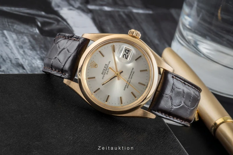 Rolex Date 18 ct gold automatic men's watch 1500 Vintage [2505934]