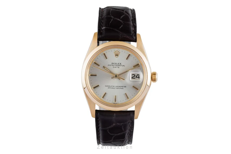 Rolex Date 18 ct gold automatic men's watch 1500 Vintage [2505934]