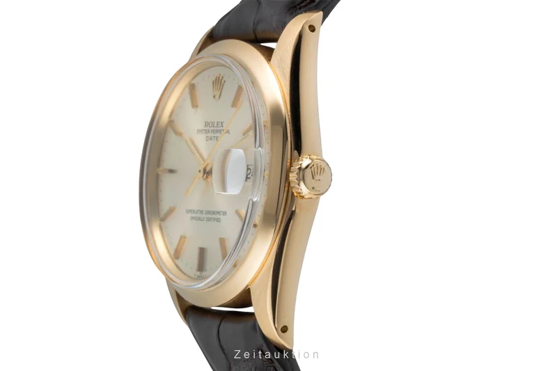 Rolex Date 18 ct gold automatic men's watch 1500 Vintage [2505934]