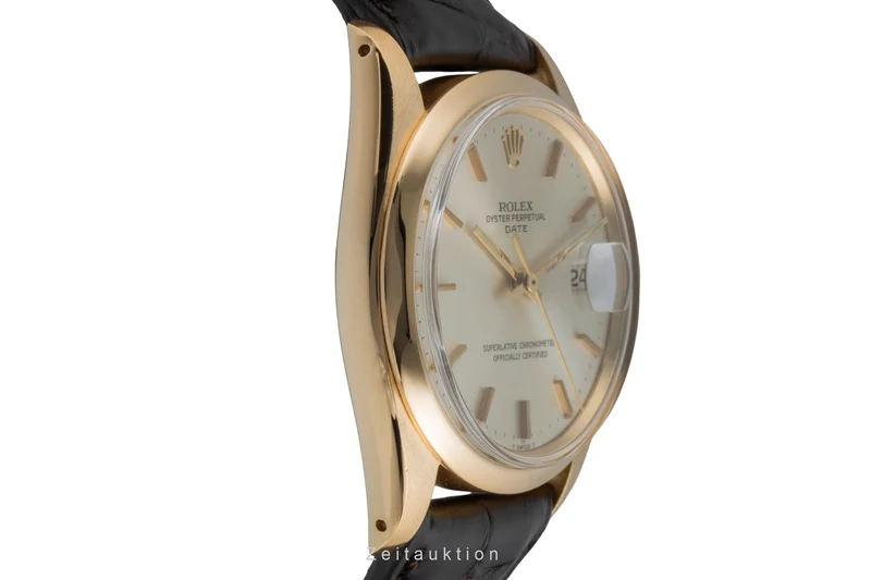 Rolex Date 18 ct gold automatic men's watch 1500 Vintage [2505934]