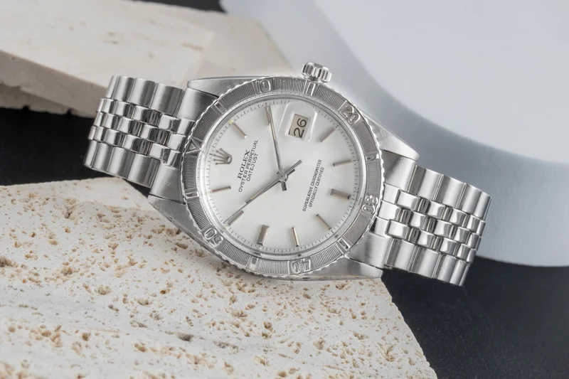 Rolex Datejust Turn-O-Graph steel / white gold automatic men's watch 1625 Vintage [2503773]