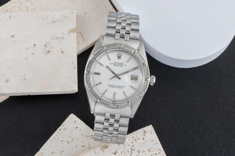 Rolex Datejust Turn-O-Graph steel / white gold automatic men's watch 1625 Vintage [2503773]